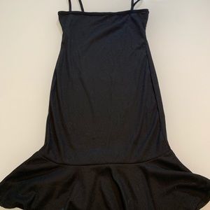 Black mini dress